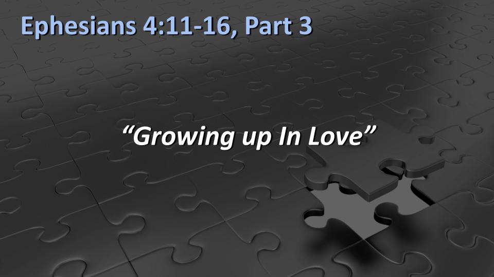 Ephesians #31:  A Perfect Man pt.3 (Eph 4:11-16) 5/8/22