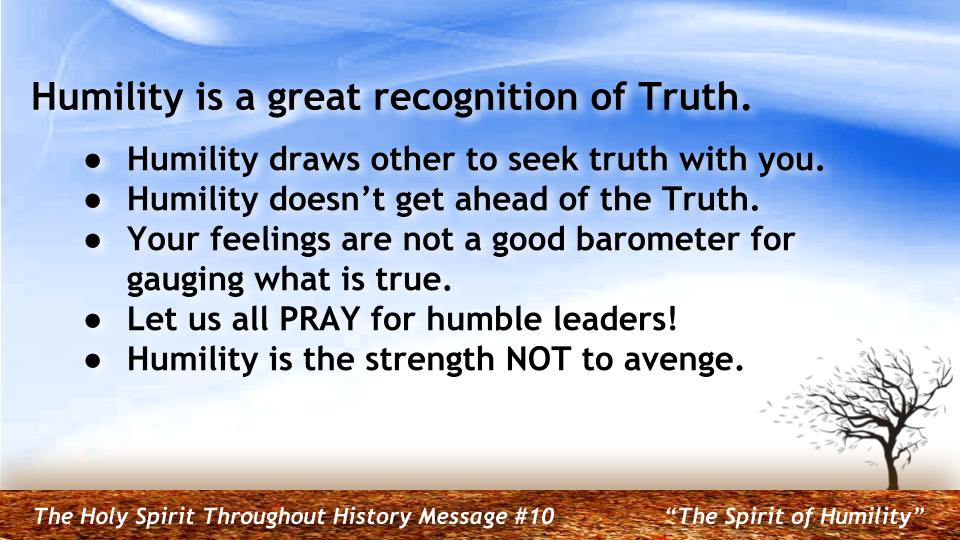 The Holy Spirit Throughout History #10 : “The Spirit of Humility--2 Samuel"