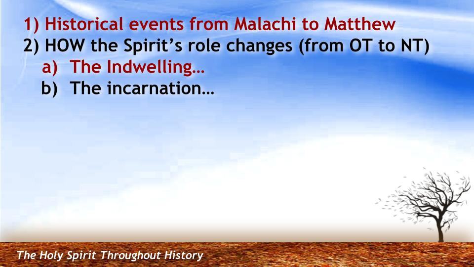 The Holy Spirit Throughout History #25: "The Spirit of Incarnation” -- Introduction to NT