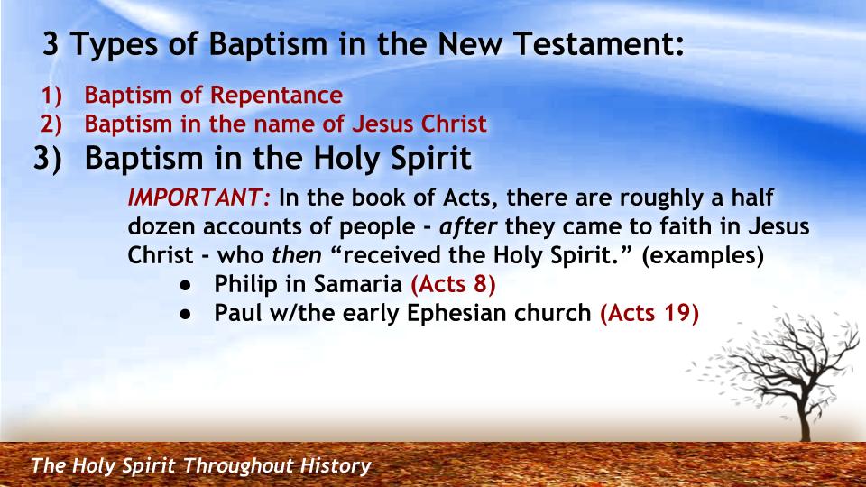 The Holy Spirit Throughout History #26: "The Spirit of Baptism” -- NT Intro/ Matthew